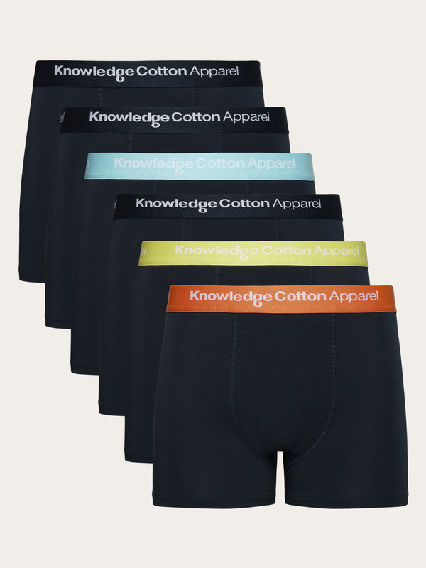 KnowledgeCotton Apparel - MEN 6-pack underwear - GOTS/Vegan Underwears 6034 Light Blue
