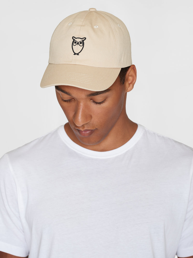 KnowledgeCotton Apparel - UNI Organic Cotton Twill Cap GOTS/Vegan Caps 1228 Light feather gray