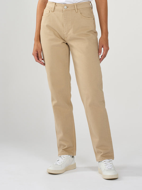 KnowledgeCotton Apparel - WMN STELLA tapered Twill Pants Pants 1332 Incense